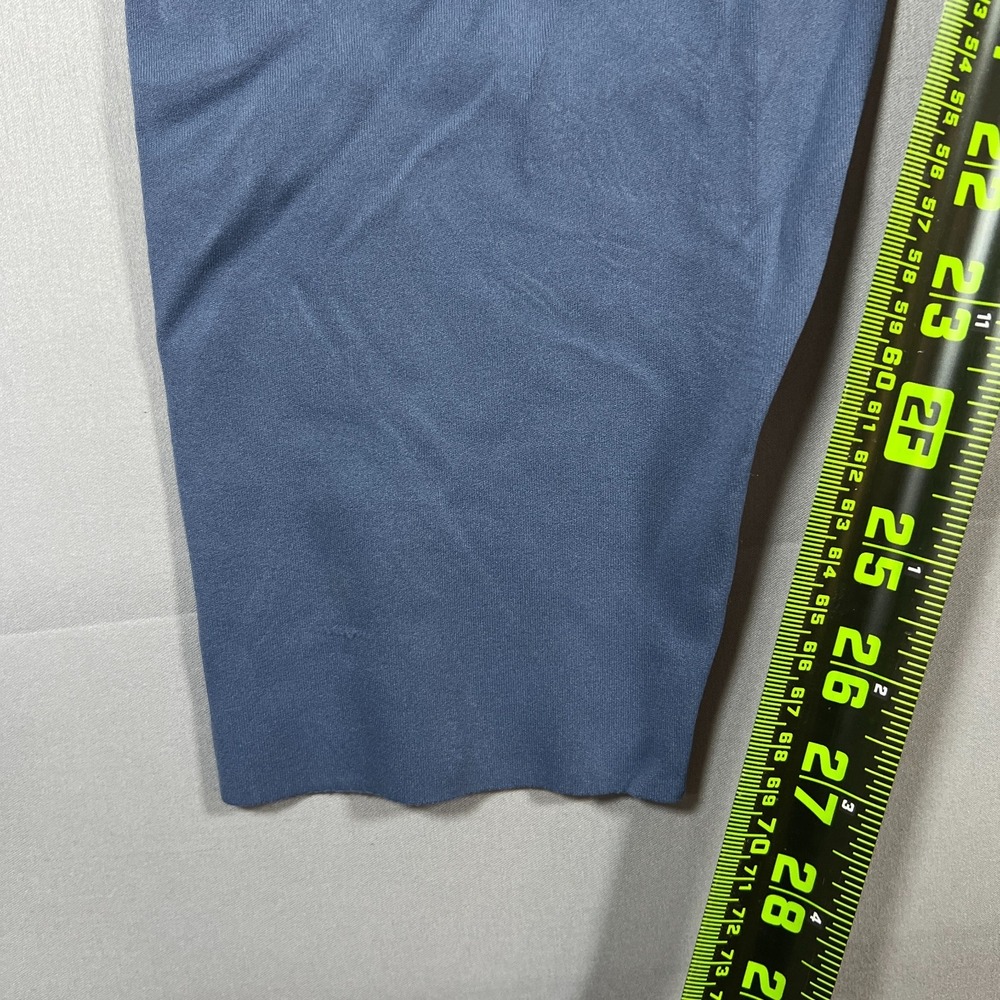 Nike Dri Fit Leggings Womens XL Blue Swoosh Logo Elastic Waist Gym Performance - Picture 3 of 9